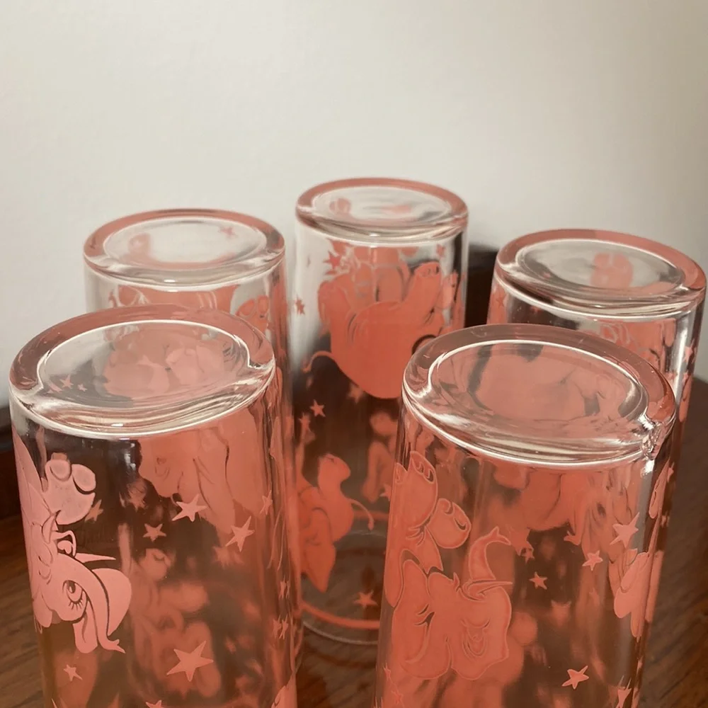 04:08  Vintage Hazel Atlas Glass Co. Pink Elephants Bar Set